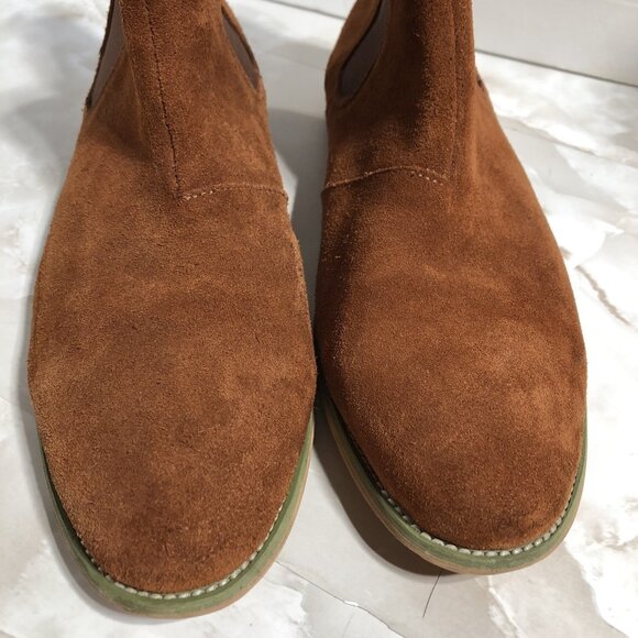 Custom Made Brown Chelsea Boots Suede Leather Dress Casual Formal Boots Sz 46/13 - Picture 12 of 12